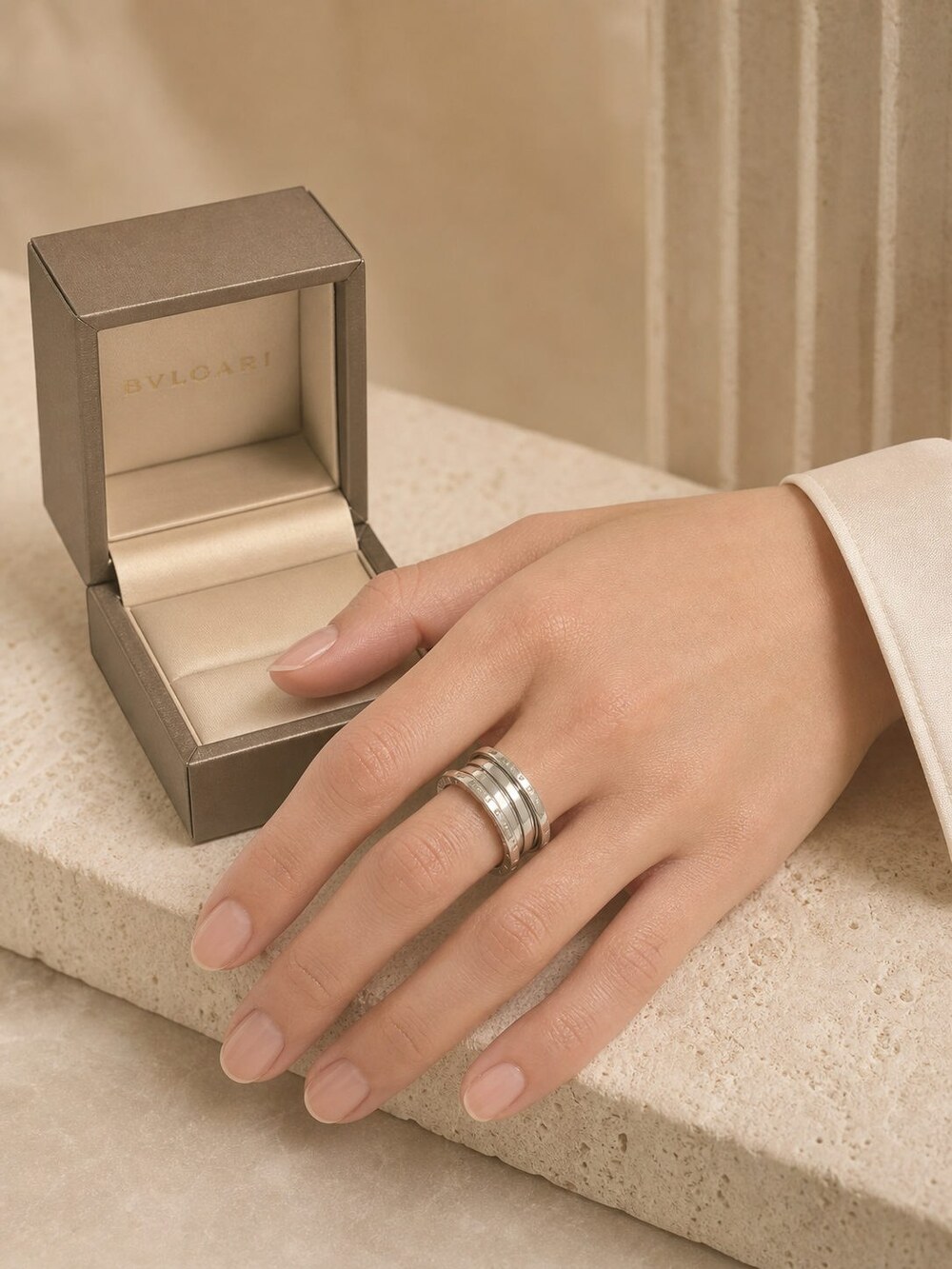 Bulgari Refined Statement Ring Style 3 | New with Box - Picture 9 of 9